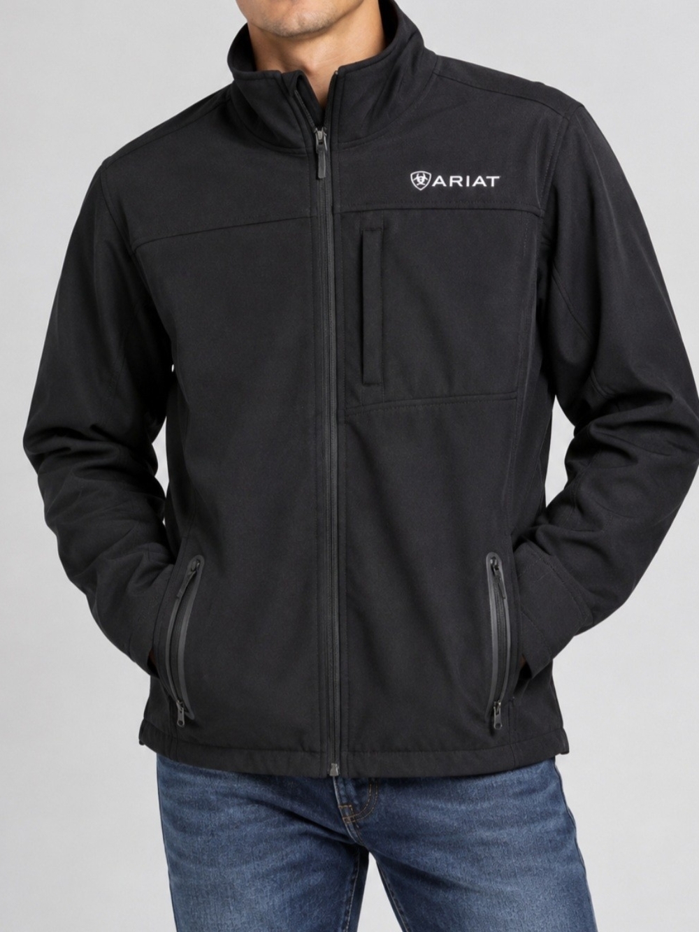 Ariat Black Performance Softshell Jacket with Zip Pockets